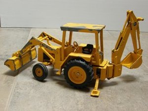 vintage toy backhoe